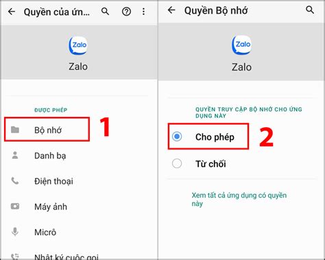 zalo báo lỗi cấp phát tài nguyên